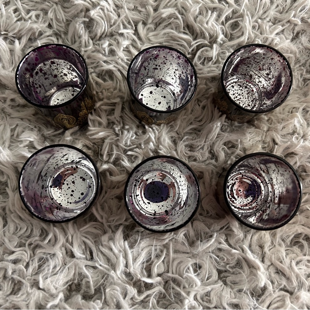 Kate Aspen Indian Jewel Henna Votives, Shot glasses, 6 pieces - Picture 4 of 5
